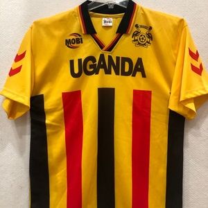 Yellow Uganda Soccer Jersey.  Men’s Sz Large.
